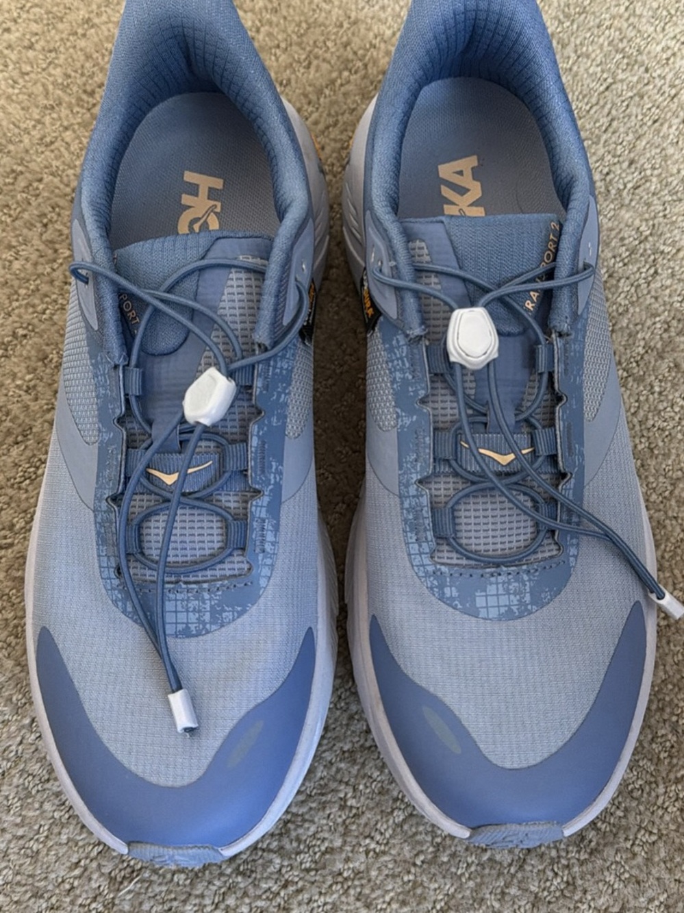 Hoka Women's Blue Quick-Lace Athletic Running Shoes